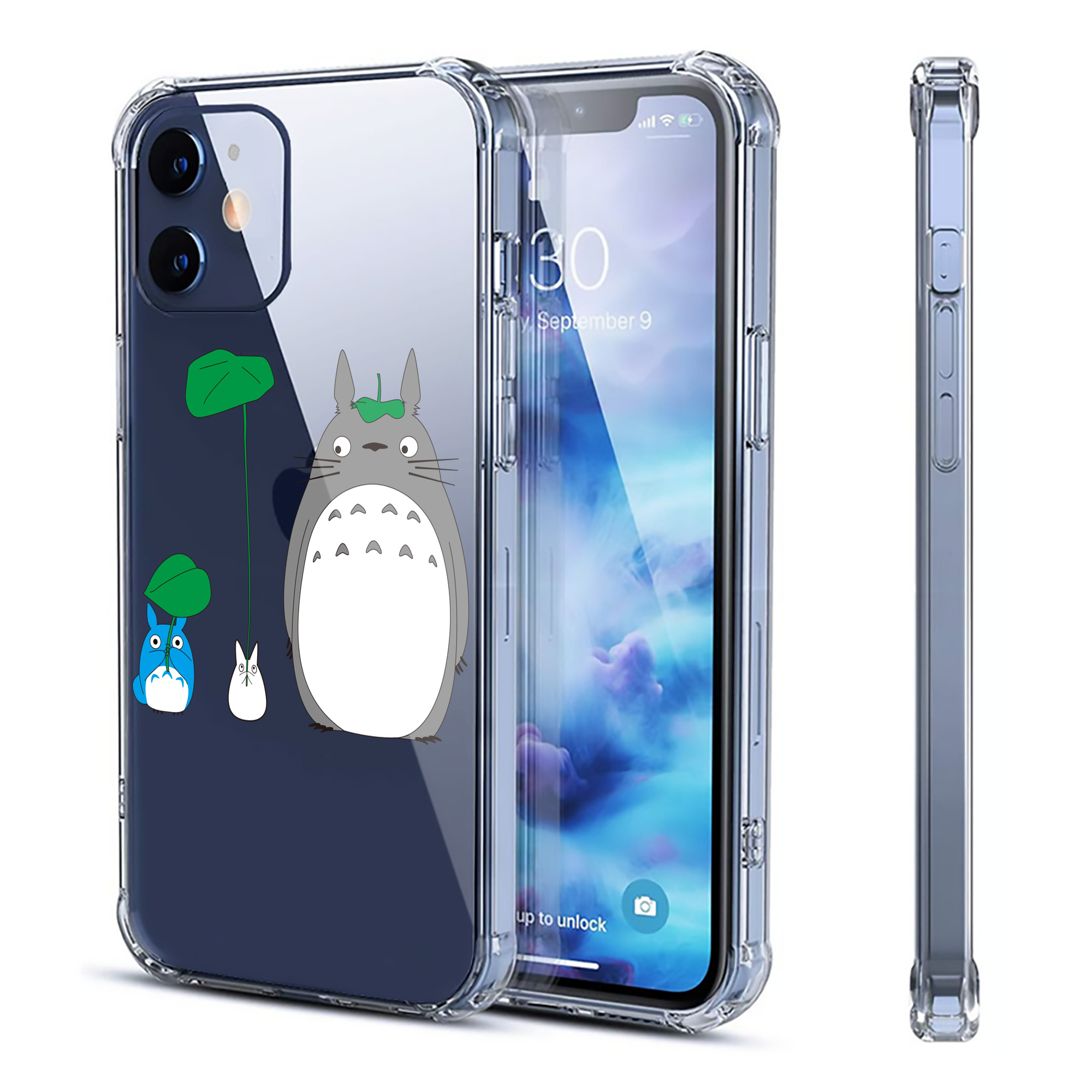 （画像用） となりのトトロ 草壁メイ 草壁サツキ My Neighbor Totoro Satsuki Kusakabe Mei Kusakabe 【iPhone 12シリーズ対応】透明スマホケース（クリアソフトケース）